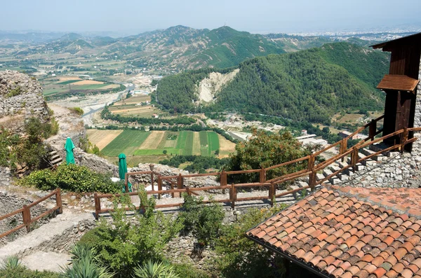 Paisagem Albanesa Do Castelo de Petrele — Fotografia de Stock