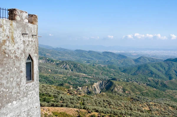 Краєвид з Kruja замок — стокове фото