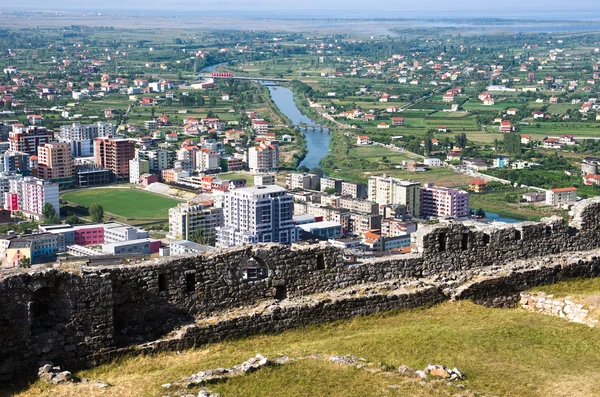 Город и замок Леже, Албания — стоковое фото