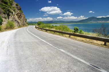  Road Along Prespa Lake, Republic Of Macedonia clipart