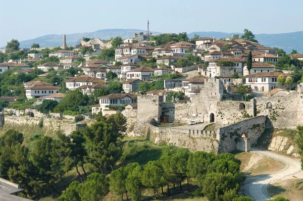 Citadela a Kalasa Berat, Albánie — Stock fotografie