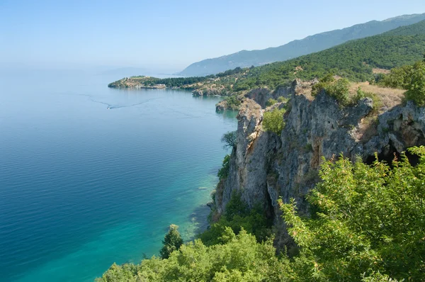 Lacul Ohrid de Coastă, Republica Macedonia — Fotografie, imagine de stoc