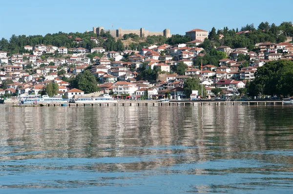 Lago e Vecchia Ohrid, Repubblica di Macedonia — Foto Stock