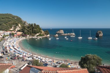 Parga'nın plaj ve Marina, Yunanistan