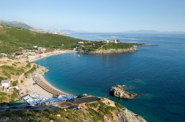 Jala Bay In Southern Coast Of Albania clipart