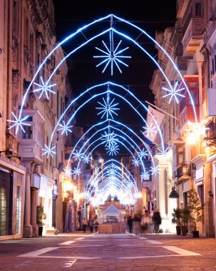 Noel dekorasyon Valletta, Malta 
