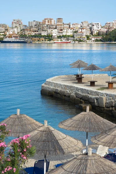 Saranda Waterfront, Albanië — Stockfoto