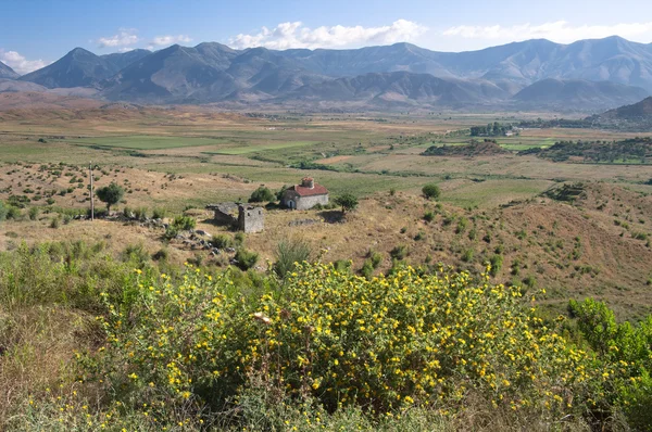 Paesaggio rurale dell'Albania meridionale — Foto Stock