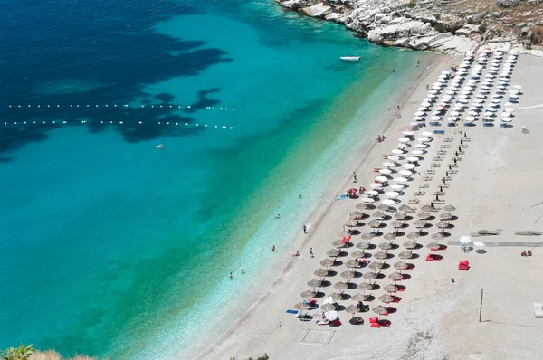 Mare e spiaggia di Albania — Foto Stock