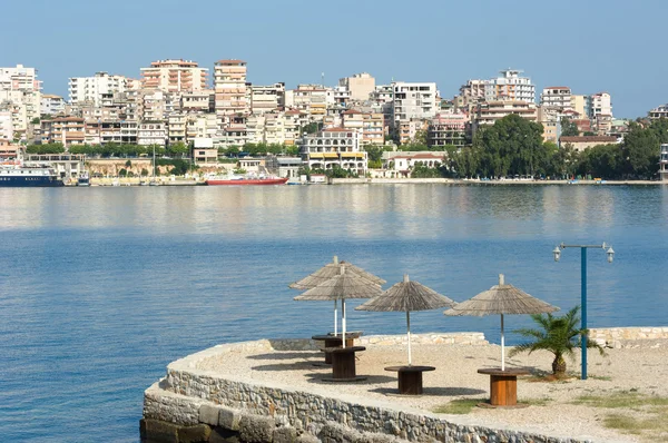 Saranda Waterfront, Albanië — Stockfoto