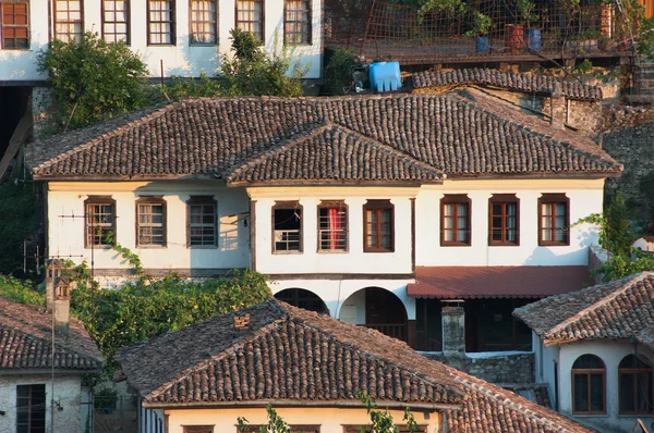 Rumah Ottoman di Berat, Albania — Stok Foto