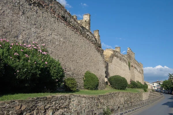 Muralla fortificada en la ciudad de Salónica —  Fotos de Stock