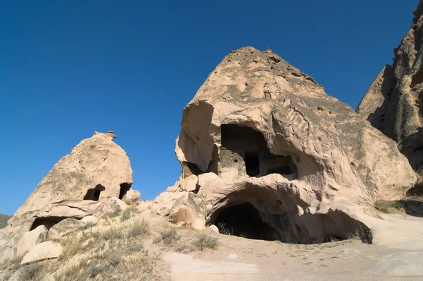 Selime Cave Houses in Cappadocia - Turkey — Stock Photo, Image