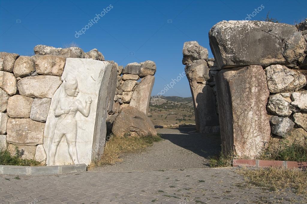 Gate of Hattusa, The Hittite Capital, Turkey Stock Photo by ©ollirg06