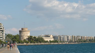 Beyaz Kule ve Selanik şehir manzarası