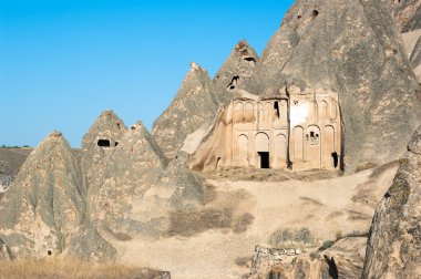 Cave Church And Rock Formation in Cappadocia, Turkey