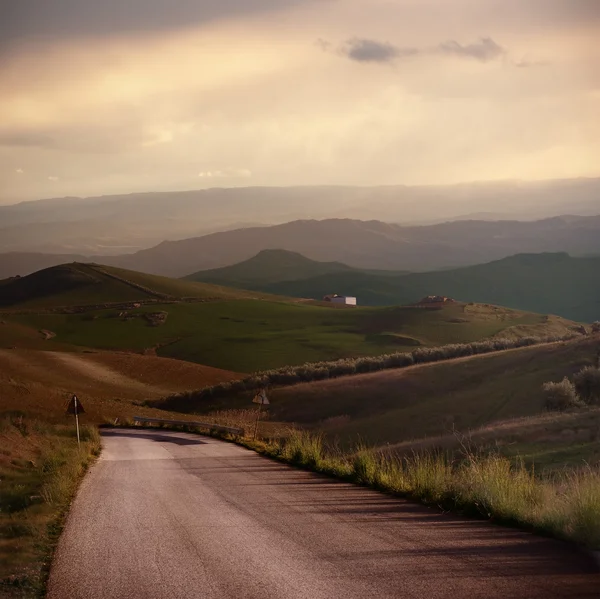 Vintage and country landscape — Stock Photo, Image