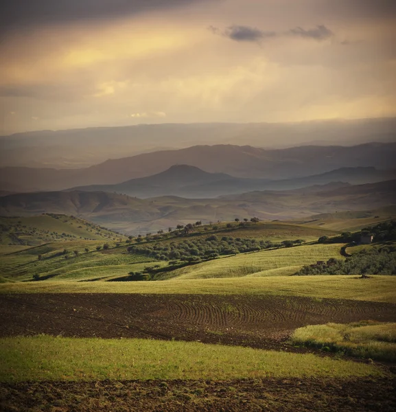 Vintage kırsal manzara — Stok fotoğraf