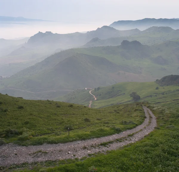 Landscape In The Mist — Stock Photo, Image