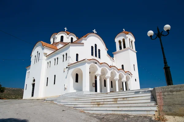 Greek White Church — Stock Photo, Image