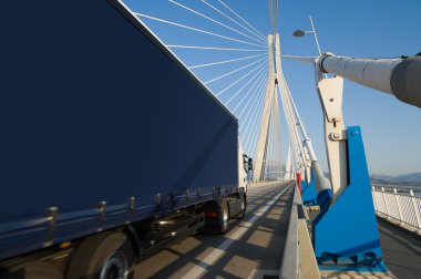 truck on bridge