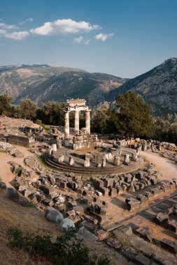 temple of Athena in Delphi clipart