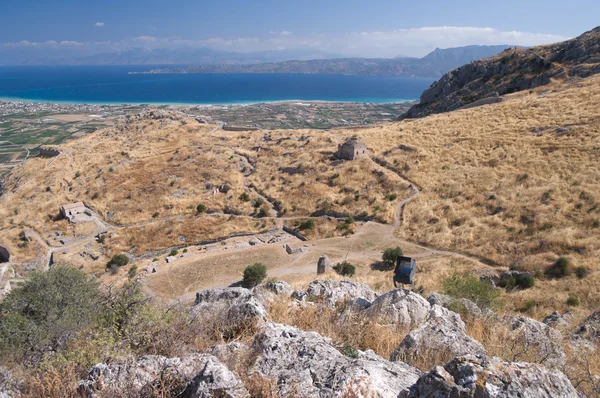 Ruins On The Acropolis Of Corinth — Stockfoto