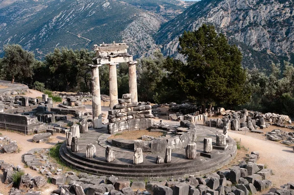Sanctuary Of Athena Pronaia In Delphi Stock Image