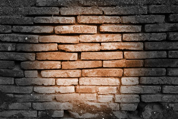 Light spot on a wall of red bricks — Stock Photo, Image