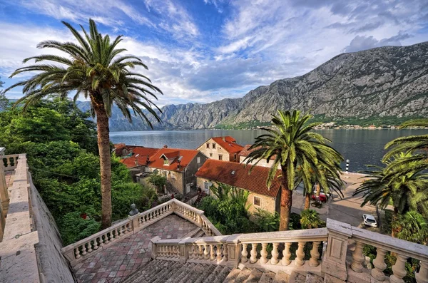 Pittoreske baai van Kotor, Montenegro — Stockfoto