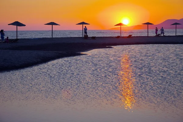 Sunset bulvarında Ada Bojana Adası, Karadağ