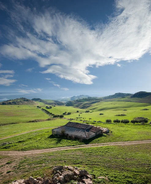 The sicilian farmland — Stock Photo, Image