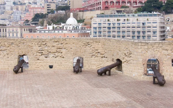 Old battery of cannons — Stock Photo, Image