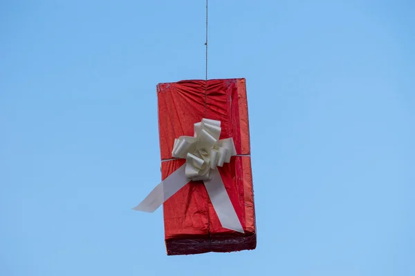 Hung gift boxes as street decoration 6