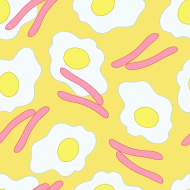 Sevimli yumurta ile Dikişsiz desen