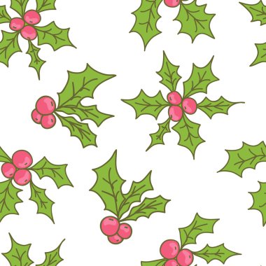 Noel Dikişsiz desen vektör