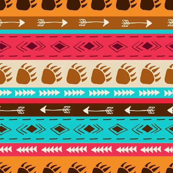 Seamless pattern with ethnic elements — Stock Photo, Image