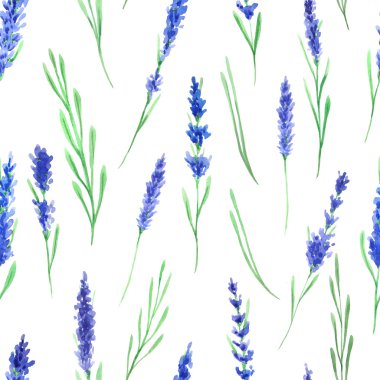 suluboya lavantalı kusursuz desen