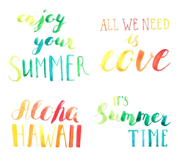 Summer Time Enjoy Your Summer Aloha Hawaii All Need Love — 스톡 사진