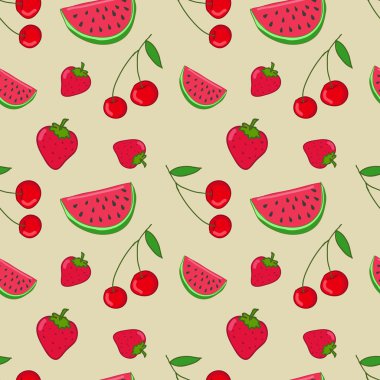 Meyveli kusursuz desen