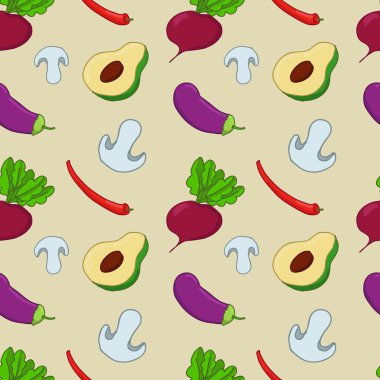 Sebzelerle kusursuz desen