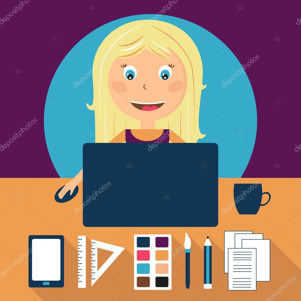 Set of freelance career Stock Vector Image by ©lisagerrard #72143549 Set of freelance career Stock Vector Image by ©lisagerrard #72143549