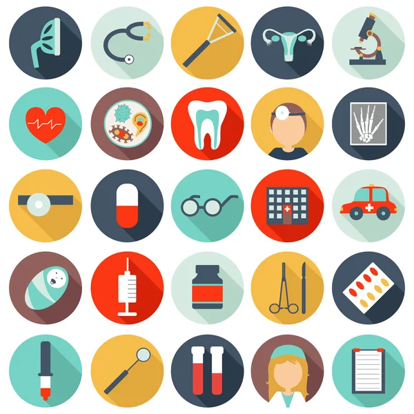 25 medical icons — Stock Vector