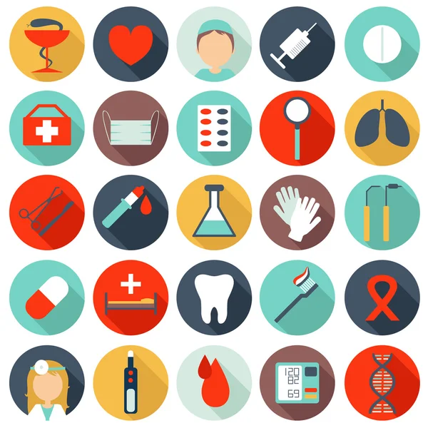 25 medical icons — Stock Vector