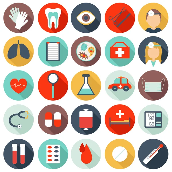 25 medical icons — Stock Vector