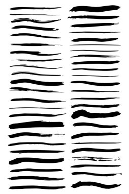 fırça konturları seti