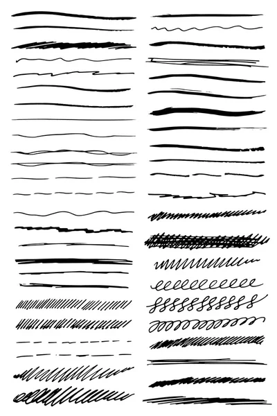 Pinceladas conjunto — Archivo Imágenes Vectoriales