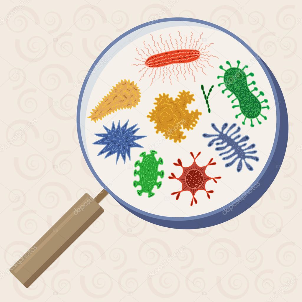 Cartoon various microbes Stock Vector Image by ©lisagerrard #78897760