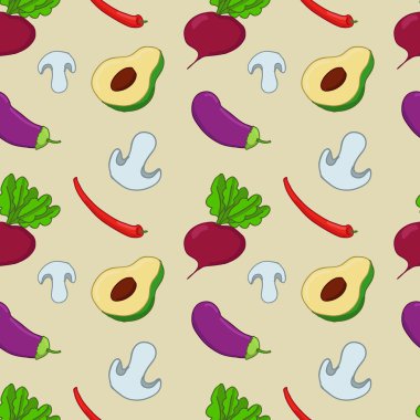 Sebzelerle kusursuz desen