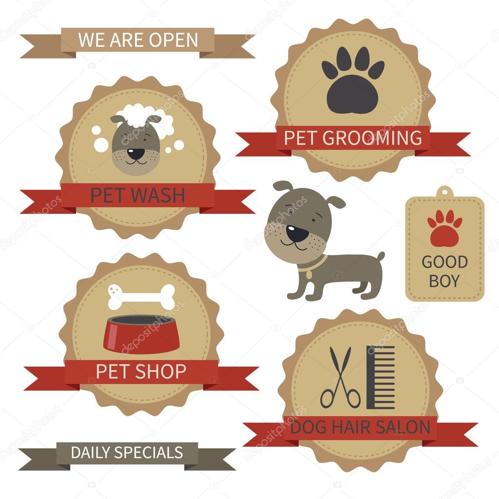  Pet Grooming Labels